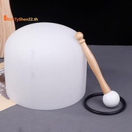 RickTyShen Crystal Quartz Singing Bowl 8 Inch 432Hz Yoga Meditation Sound Bowls Professional  Crysta