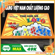 (1 Box) Orange Lottery Entertainment Chess Game 90 Numbers - Paper Box Lottery Set Vietnamese Goods