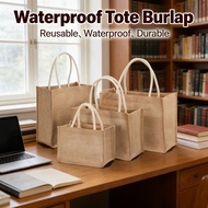 Waterproof Sling Shoulder Bag Tote Jute Women Handbag portable Burlap Burlap Bag