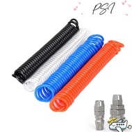 PSI Air Compressor Hose Tube, PU With Connector PU Air Compressor Hose, Scalable Spring Tool Flexibl