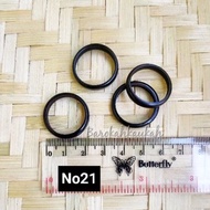 Plain black round ring size 21 original kaokah kokka