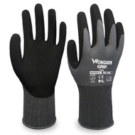 Gray Nylon Spandex Micro Foam Nitrile Landscaping Safety Glove Maxi High Flex Anti Grip Abrasion Res