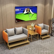 Billiard Hall Sofa Sofa View High-End Reception Leather Club Chair Watching Billiard Hall Ball Sofa 