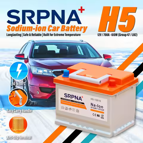 SRPNA+ H5 (Group 47 or LN2) Sodium ion (Na-ion) High Performance Battery - Car, Truck, Boat, Power S