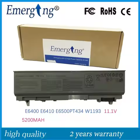 6cells 11.1V 56Wh New High Quality Laptop Battery for Dell M2400 E6400 M4400 M4500 PT434 PT437 PP27L