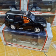 Đồ chơi xe ô tô LX570 tỉ lệ 1:32 màu đen mô hình bằng sắt mở các cửa