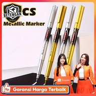 Tyno Permanent Marker Metallic Chrome Gold Silver 1.5mm 4 PCS - GN550