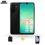 Samsung Galaxy A26 (5G)-Smartphone-6, 8+128gb, 256gb-Black, White, Mint-With Free Charger and Glass
