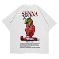 AYRTON SENNA T-SHIRT | FERRARI RACING CAR T-SHIRT | COMBED PREMIUM 24s | MEN AND WOMEN