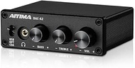 AIYIMA DAC-A2 Headphone Amplifier DAC with Bass Treble Controls PC-USB/Optical/Coaxial Inputs, RCA/3