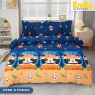 Panda motif ready in sizes 90x200 to 200x200, height 20cm