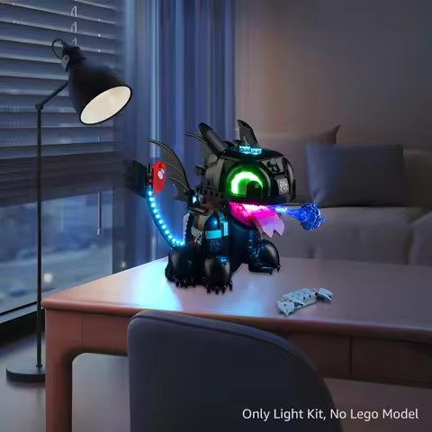 Kyglaring Led Lighting Set Diy Toys for How To Train Your Dragon: Toothless 10375 Building Blocks (N