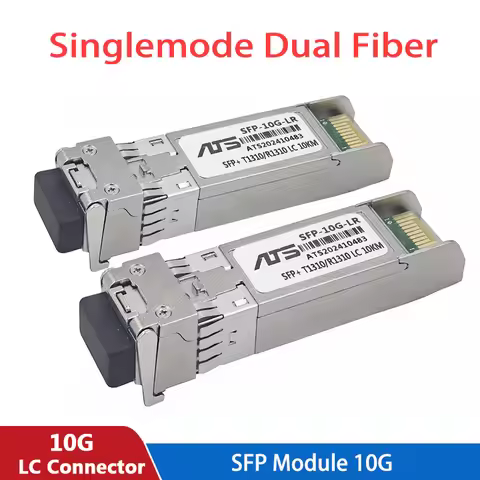 10G SFP+ Module Single Mode LR Duplex LC Gigabit 1310nm 10km Fiber SFP Transceiver Module Compatible