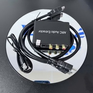 Class 1 standard HDMI ARC to Optical/AV converter + Free HDMI cable - audio security