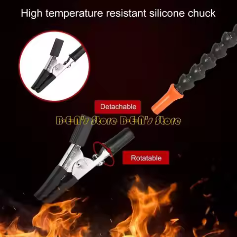 Y1AD Soldering Aid Assistant Helper Tool with Aluminium Base & Alligators Clip for Electronics Craft