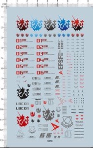 5018 HG 1/144 RX-93-2 Hi-V hi new hi nu gundam 漸變色 海牛 高達 水貼紙