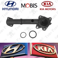 (1pc) Original Kia Hyundai Radiator Coolant Thermostat with Housing 25622-02501 for Hyundai Atoz Ato