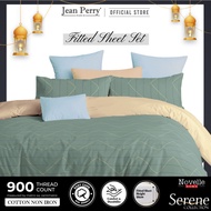 Novelle Serene Fitted Sheet Set (without Quilt Cover / Comforter) - Cotton Non-Iron 900TC (SINGLE/ Q