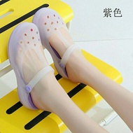 2023 Thick Sole Wedge Sandals Color Hole Shoes Women's Summer Non-Slip Slippers Beach Shoes Soft Bottom Jelly Sandals