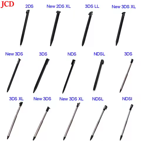 1pcs Metal Telescopic Stylus Plastic Stylus Touch Screen Pen for 2DS 3DS New 2DS LL XL New 3DS XL Fo