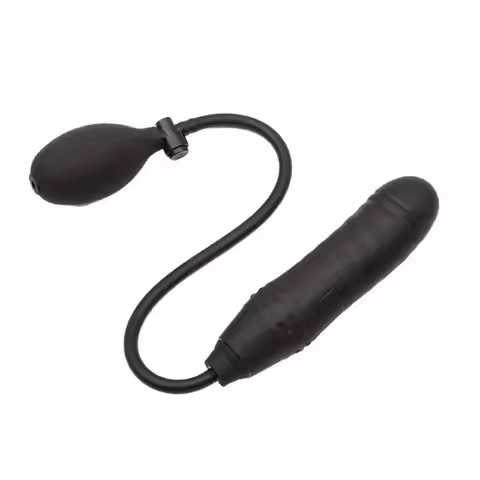 【A】Soft Silicone Inflatable Anal Plug With Adjustable Manual Inflation Pump And Textured Surface Per