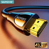 SAMZHE HDMI-compatible Cable 4K 60HZ 4K HD to 4K HD extension Splier Cable for TV Switch Projector Laptop Office Video C