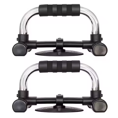 1Pair Grip Push Up Bar Suction Cup Support for Indoor Fitness Muscle Training Pushups Dips Crunches 