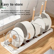 1pc Expandable Kitchen Cabinet Pot Organizer Rack
