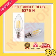 LED CANDLE BULB /C35 4W E14 E27 WARN WHITE DAYLIGHT 6000K 3000K FILAMENT EFFICIENT SECURITY ENERGY S