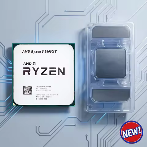 AMD R5 5600XT New 3.7 GHz 6-Core 12-Thread CPU Processor 7NM 65W L3=32M 100-000000065 Socket AM4