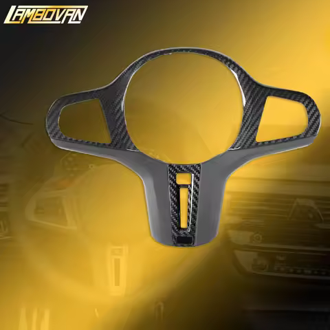 Carbon Fiber Steering Wheel Panel Trim Cover Fit for BMW M2 M3 M4 M5 X5M X6M G87 G80 G82 G83 F90 F95