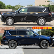 สติ๊กเกอร์ตกแต่งสีลายแถบสำหรับ Nissan Patrol Y62 Y61 ดีไซน์ลายดอกไม้สไตล์สปอร์ตแบบติดได้ด้วยตัวเอง