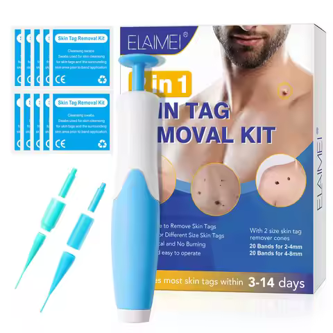 Auto Skin Tag Removal Kit Painless Mole Wart Skin Tag Removal Pen 2-8mm Band Wart Dot Corn Treatment