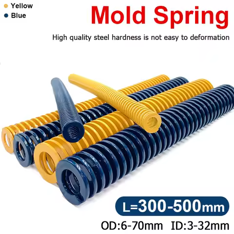 1pcs Length 300 350 400mm OD 6-60mm Mold Spring Compression Spring Loading Die Spring Pressure Sprin