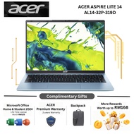 ACER Aspire Lite 14 AL14-32P-319D 14" WUXGA Laptop Fresh Blue i3-N355 8GB 512GB SSD Intel W11 HS