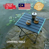 Outdoor Aluminum Camping Table Fordable Meja Lipat Camping Picnic Campfire Table Easy Carry Meja Lip