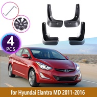 4Pcs Car Mud Flaps Splash Guards Fit Hyundai Elantra MD 2011-2016 Wheel Fender Mudguard Cladding Acc