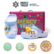 [GIFT BOX] MERCY TRUST Colorful Sandals MC29 Decorative HQ Sticker Design - Cute, Soft Sandals for M