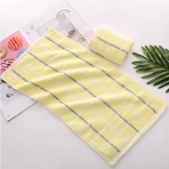 Cotton towel, children's towel, skin friendly, soft checkered towel, absorbent, 25cm * 50cm