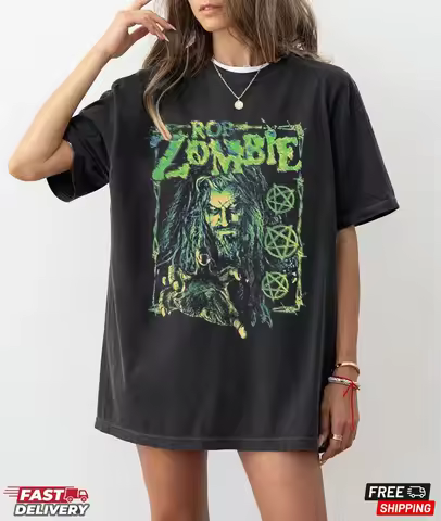 Rob Zombie Dead Channel Fuzz T-Shirt, Music Tour Shirt, Gift for Fans