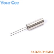 10pcs 32.768 kHz 32768HZ Frequency Oscillator Crystal Cylender 3X8mm Load Capacitance 12pf Tolerance