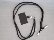 (全新)(包郵)黑/白色 掛牌連手機繩 Mobile Phone Straps 便攜 掛頸 掛繩 手機繩 電話背帶 匙扣 相機繩 可調節 便攜 可側揹 配件