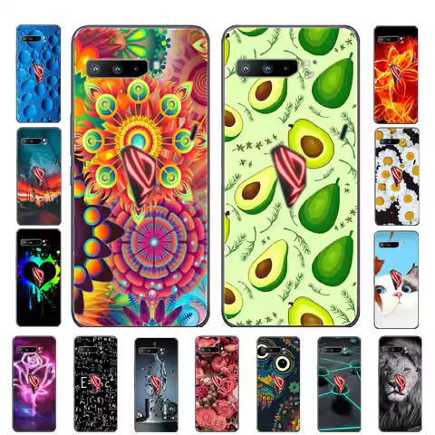 For Asus Rog Phone 3 ZS661KS Case Black Silicone Soft TPU Back Cover For Asus Rog Phone 3 Case ZS661