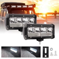 Hearxin LED Work Light Bar Car Headlight 7 inch 6000K 96W Waterproof IP67 Spotlight Strip Light Lamp