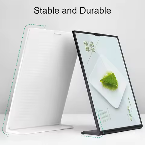 Acrylic Table Card Display Board A4 A5 A6 L-Shaped Table Sign Price Card Billboard Stand Picture Pos