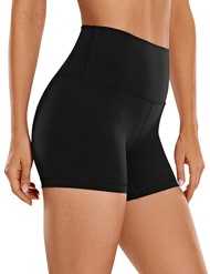 CRZ YOGA Womens Butterluxe Biker Shorts 4'' - High Waisted Booty Workout Volleyball Yoga Spandex