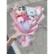 Crayon Shin-chan & Shiro Bouquet 蜡笔小新&小白花束