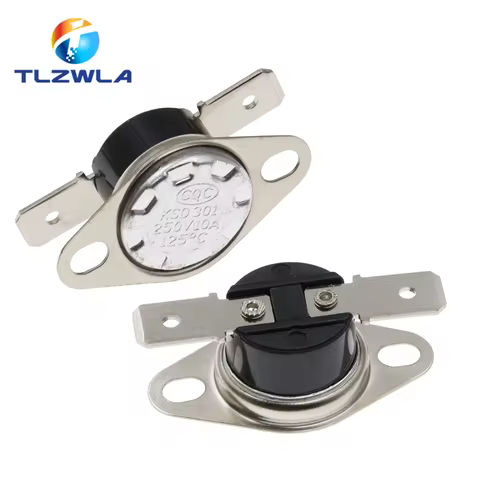 1PCS Normally Open KSD301 10A 250V 0-160 degree Normally Closed Bakelite KSD-301 Temperature Switch 