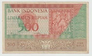 Uang Kuno Indonesia 500 Rupiah Seri Budaya tahun 1952