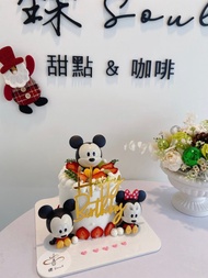 米奇 公仔玩偶蛋糕 公仔蛋糕 米奇公仔蛋糕 迪士尼公仔 鑠咖啡